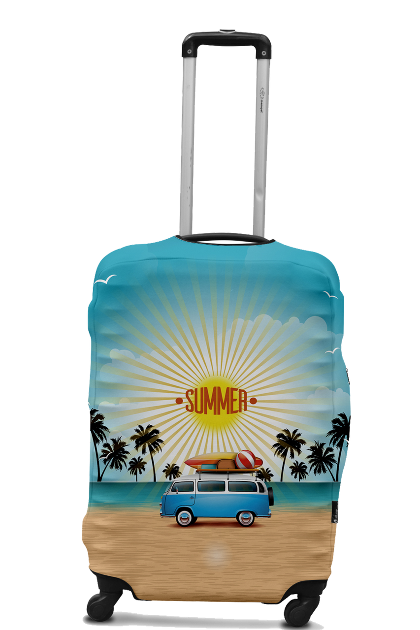 Чохол для валізи Coverbag мінівен L різнобарвний