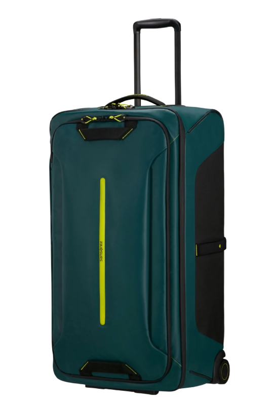 Дорожня сумка 122 л Samsonite ECODIVER KH7*71014 на колесах DARK TEAL/LIME