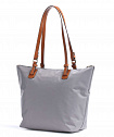 Жіноча текстильна повсякденна сумка Bric's X-Bag BXG45070.412 срібна