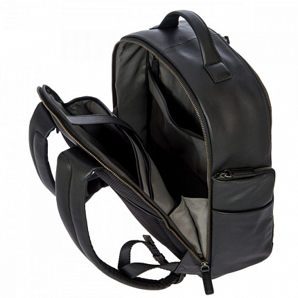 Рюкзак з натуральної шкіри з відділенням для ноутбука до 15" BRIC'S Torino BR107702 чорний