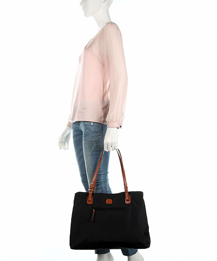 Жіноча текстильна повсякденна сумка Bric's X-Bag BXG45281.101 чорна