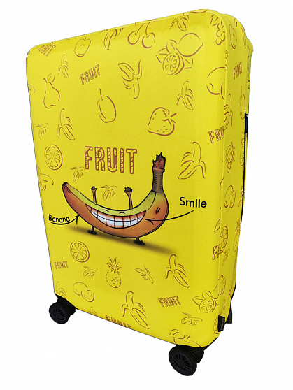 Чохол для валізи Coverbag неопрен M банан