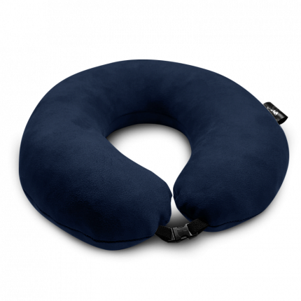 Подушка Coverbag для подорожей т. синя + маска для сну