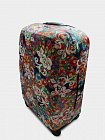 Чохол для валізи Coverbag дайвінг L павич різнобарвний