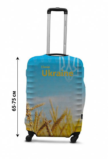 Чохол для валізи Coverbag Україна нова L принт 0429
