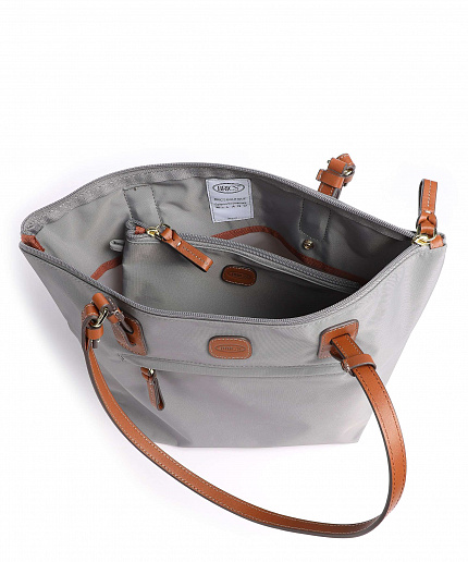 Жіноча текстильна повсякденна сумка Bric's X-Bag BXG45070.412 срібна