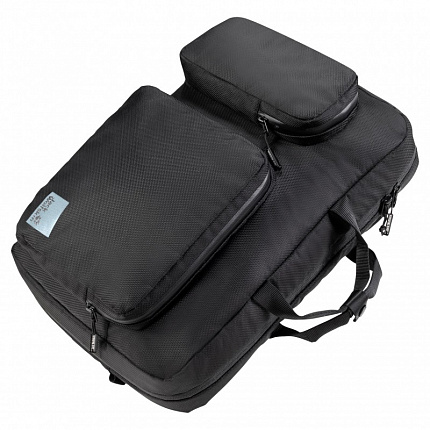 Рюкзак для ноутбука 14 дюймів Jack Wolfskin NEW YORK 2IN1 FLIPBAG (2010321_6666) чорний