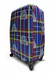 Чохол для валізи Coverbag дайвінг S клітина різнобарвний