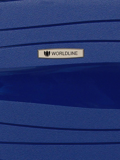 Валіза з розширенням 66 см Worldline 283 середня  синя