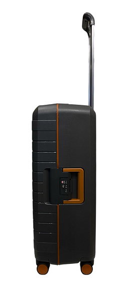 Валіза на застібках Snowball 57203 з поліпропілену середня сірий