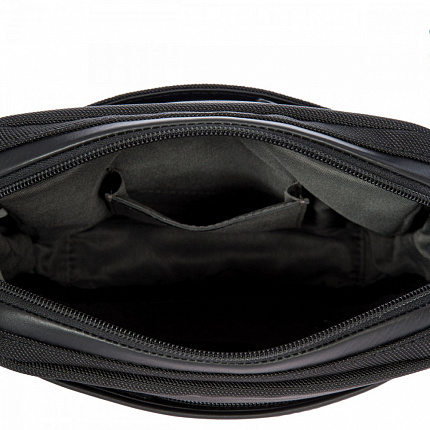 Чоловіча сумка з нейлону та натуральної шкіри BRIC'S Monza BR207708 чорна