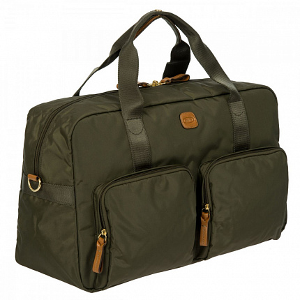 Дорожная сумка з нейлону без коліс Bric's X-Travel BXL42192 Olive (мала)