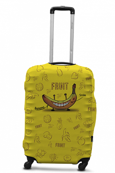 Чохол для валізи Coverbag банан L різнобарвний