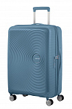 Валіза American Tourister Soundbox із поліпропілену на 4-х колесах 32G*51001 блакитна (маленька)