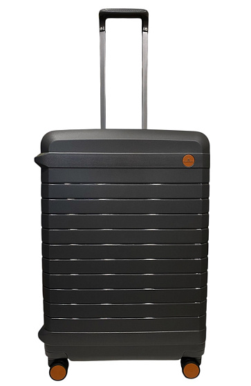 Валіза на застібках Snowball 57203 з поліпропілену середня сірий