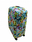 Чохол для валізи Coverbag дайвінг L весняні квіти різнобарвний