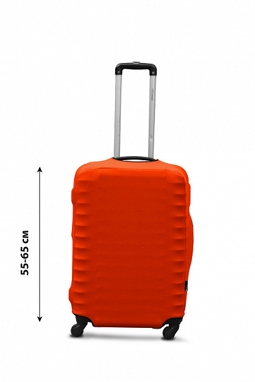 Чохол для валізи Coverbag неопрен M помаранчевий