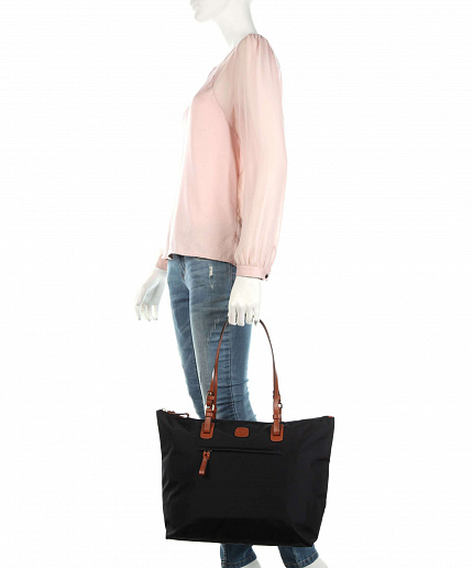 Жіноча текстильна повсякденна сумка Bric's X-Bag BXG45070.101 чорна