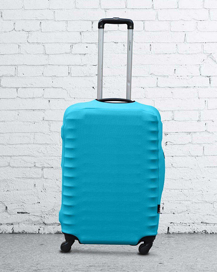 Чохол для валізи Coverbag дайвінг S голубий