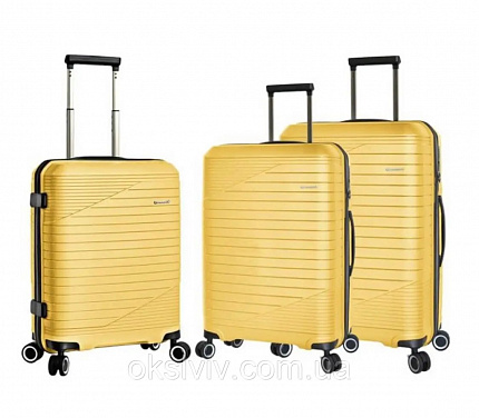 Комплект валіз Snowball 24103 жовтий