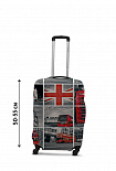 Чохол для валізи Coverbag колаж Лондон S принт 0433