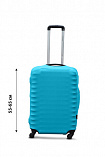Чохол для валізи Coverbag дайвінг M голубий