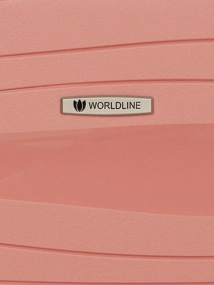 Валіза з розширенням 74,5 см Worldline  283 велика рожева