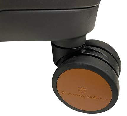 Валіза на застібках Snowball 57203 з поліпропілену середня сірий