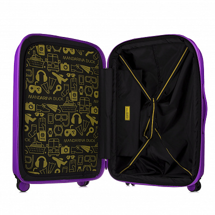 ВАЛІЗА MANDARINA DUCK LOGODUCKP1 0SZV32 фіолетовий СЕРЕДНЯ