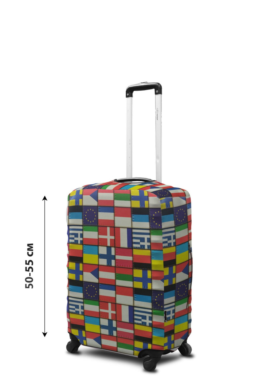 Чохол для валізи Coverbag неопрен S прапори