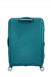 Валіза American Tourister Soundbox із поліпропілену на 4-х колесах 32G*61001 блакитно-зелена (мала)