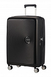 Валіза American Tourister Soundbox із поліпропілену на 4-х колесах 32G*003 Bass Black (велика)