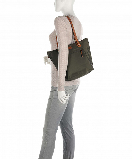 Жіноча текстильна повсякденна сумка Bric's X-Bag BXG45071.078 оливкова
