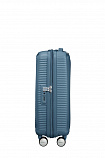 Валіза American Tourister Soundbox із поліпропілену на 4-х колесах 32G*21001 блакитна (мала)