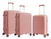 Комплект валіз Snowball 20703 рожеве золото